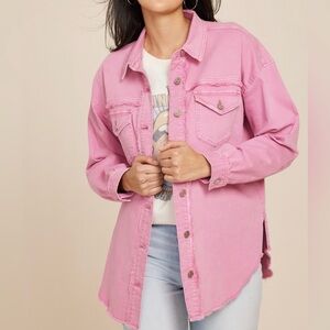 Maurices Pink Jean Jacket